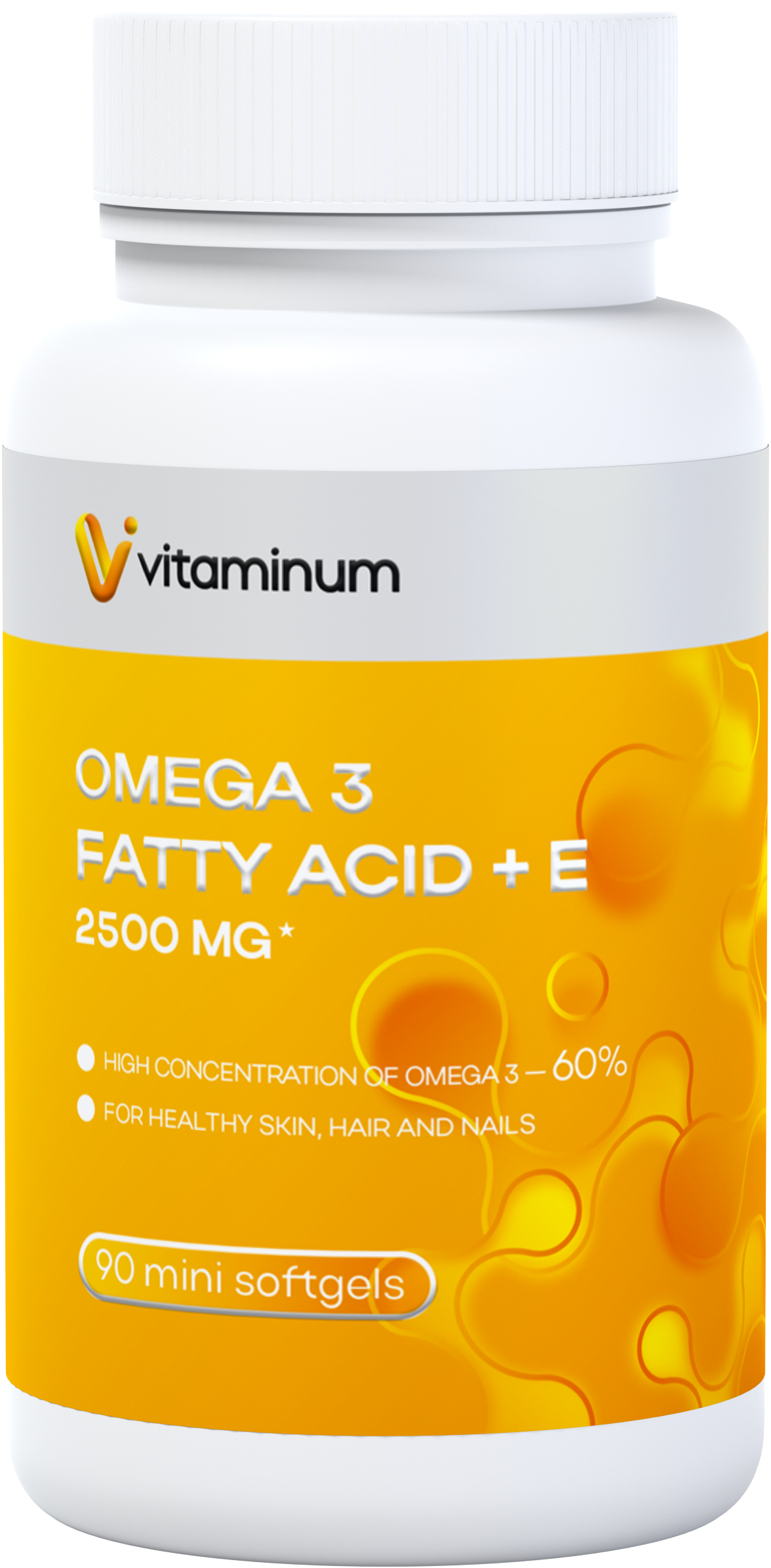  Vitaminum ОМЕГА 3 60% + витамин Е (2500 MG*) 90 капсул 700 мг   в Анапе